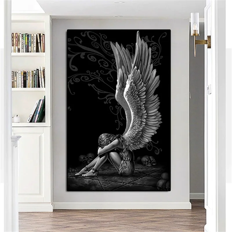 Sitting Angle Canvas Self-adhesive Paintings Wall Art Decor Home Wall Ornament 40*80cm декор для дома decoração para casa