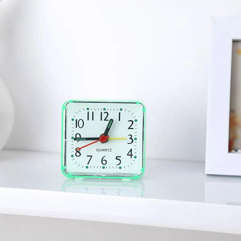 1 шт. квадратные маленькие настольные часы милые Креативные прикроватные мини
