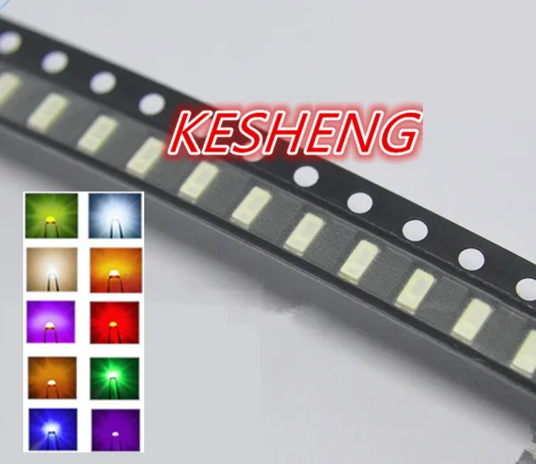 500 шт./лот 5 цветов 3014 SMD СВЕТОДИОД супер яркий