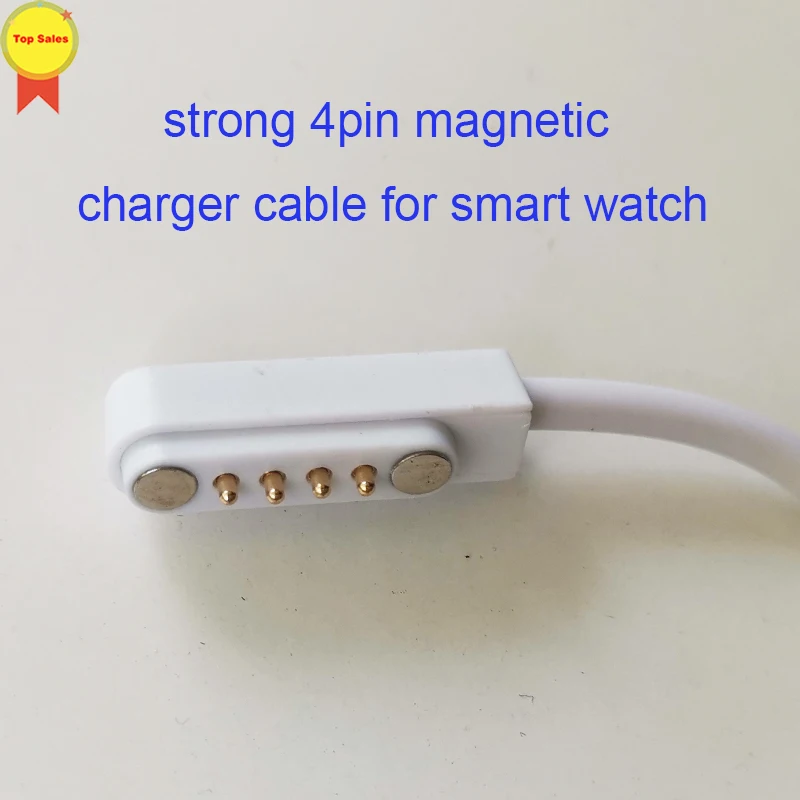 original universal 4pin magnet charger magnetic charging wire cable for clock GT88 GT68 KW08 i7 i6 i4 FS08 GV68 smart watch | Электроника