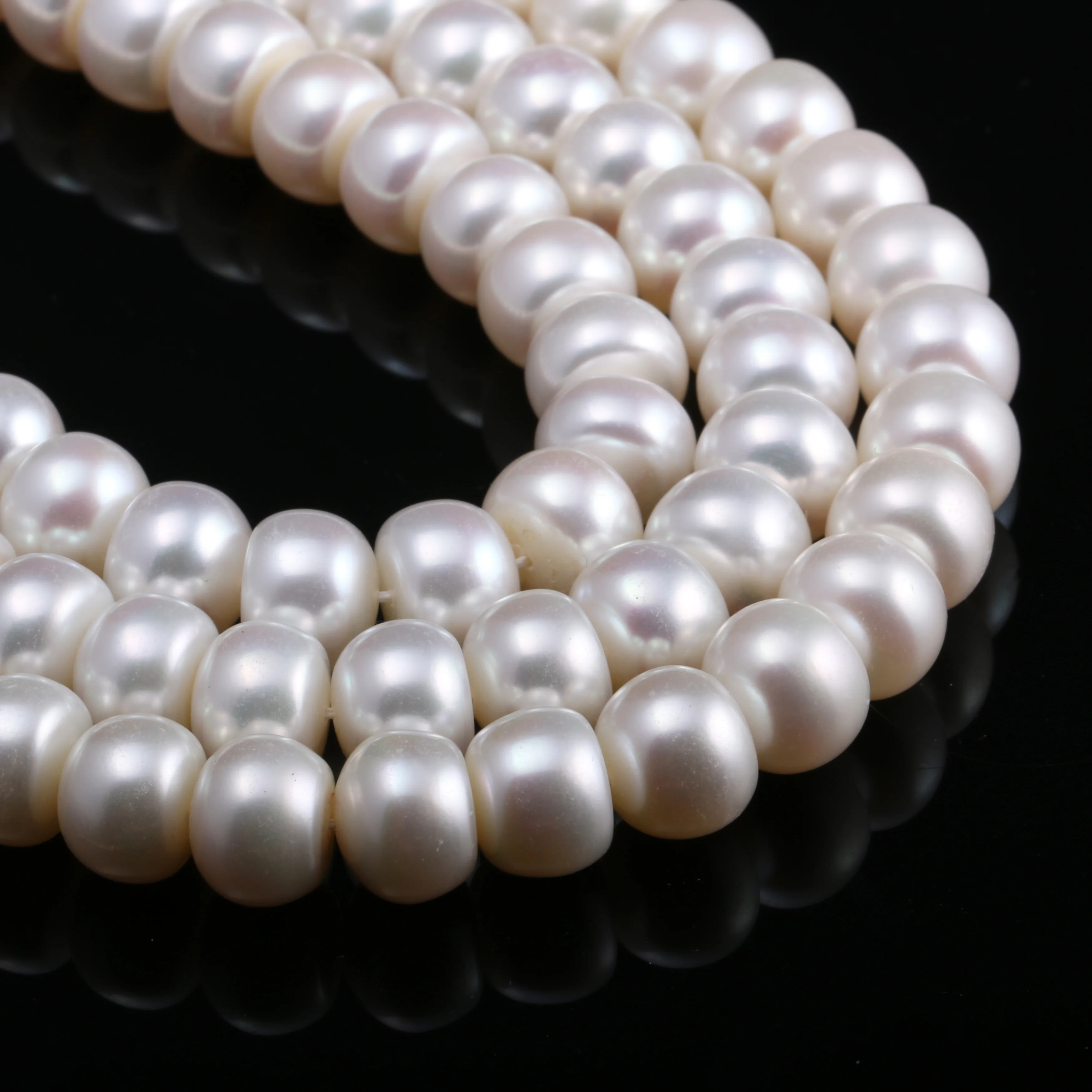 

Натуральный пресноводный жемчуг, круглый жемчуг белого цвета для изготовления ожерелий, браслетов и серег 10-11 мм