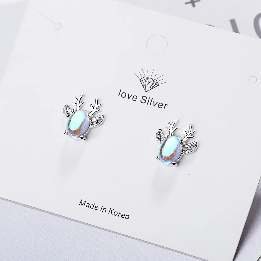 MEETSOFT посеребренные предотвращающие аллергию модные серьги-гвоздики для женщин