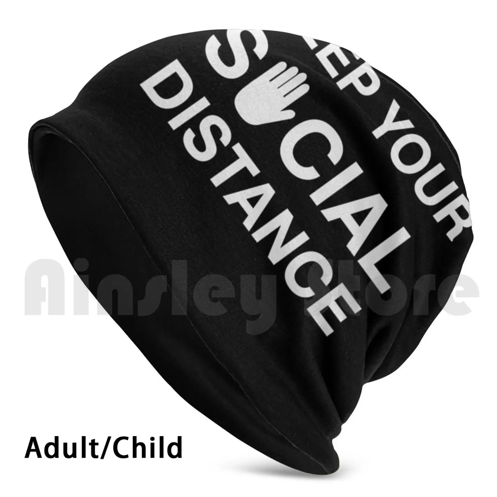 

Keep Your Social Distance Beanies Knit Hat Hip Hop Social Distance Distancing Quarantine