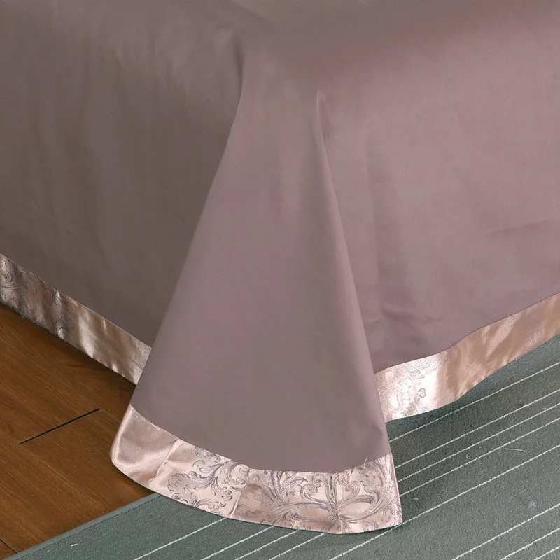 Европейское одеяло из чистого хлопка сатина жаккарда покрывало четырех частей