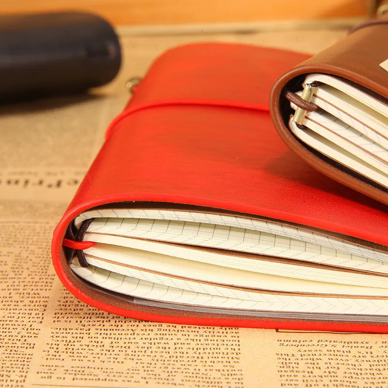 Soft Leather Travelers Notebook Planner DIY Creative Vintage Travel Journal Diary Notepads TN Spiral Daily Memo Notebooks Gifts |
