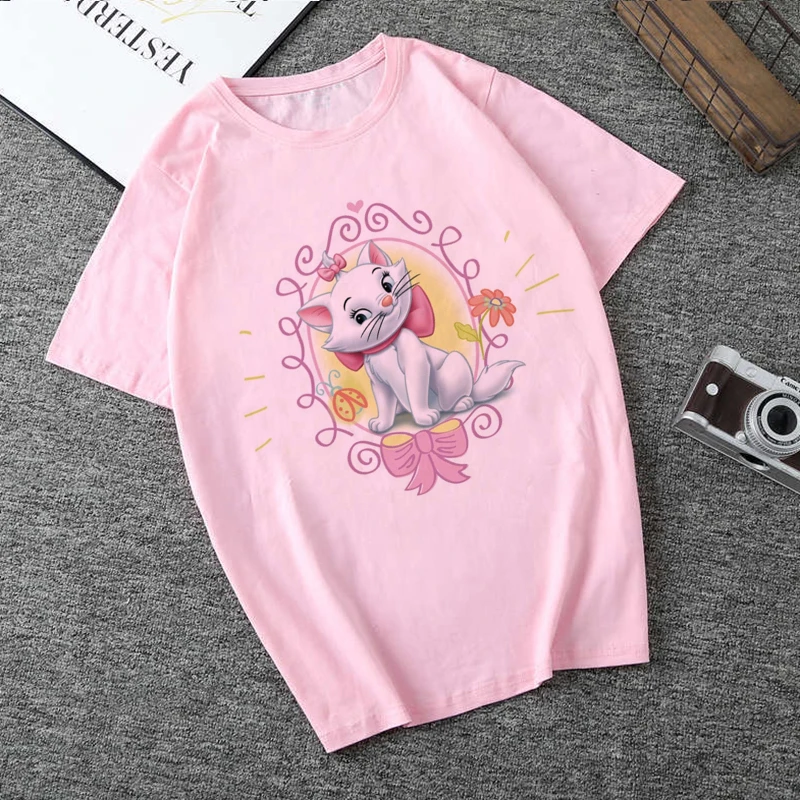 Женская одежда в Корейском стиле коллекция 2020 года летняя с принтом кота Kawaii