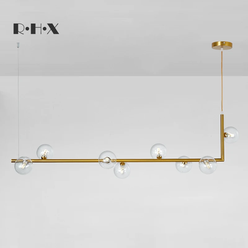 Современная люстра со стеклянными шариками потолочные светильники современная