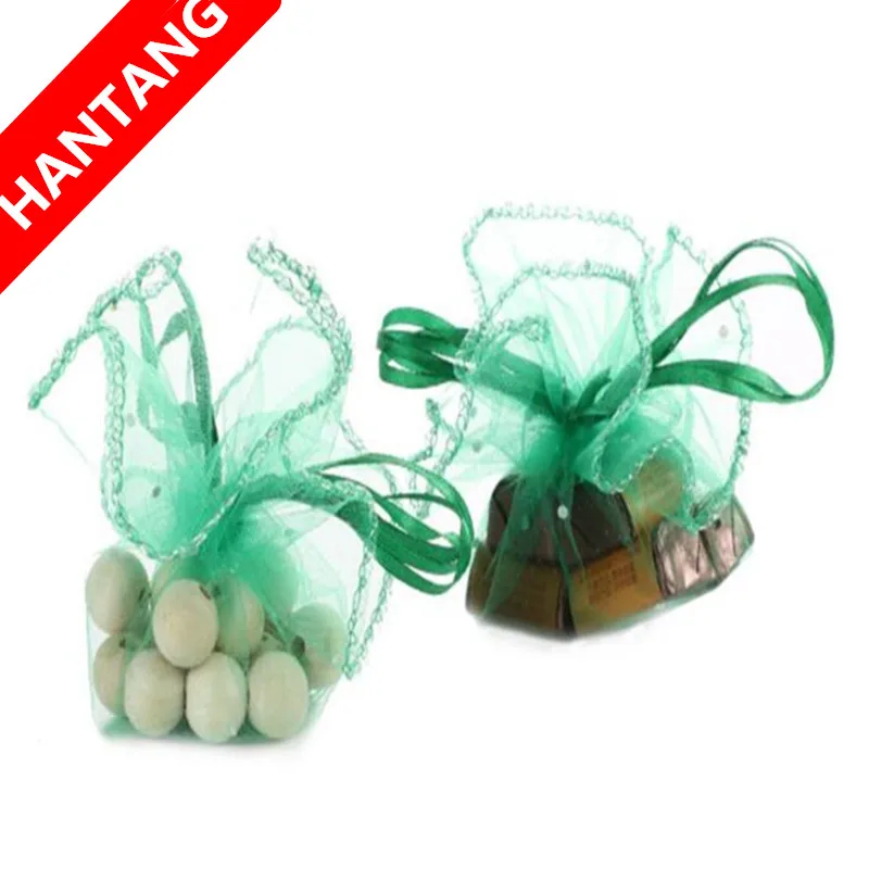 Круглая Сумка из органзы Рождественский свадебный подарочный пакет конфеты