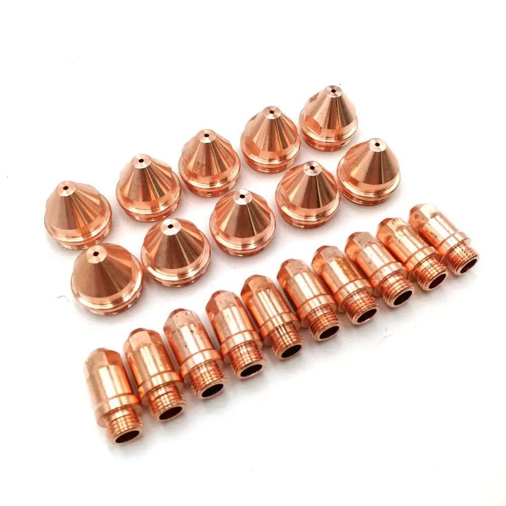 30PCS YGX100102  electrode and 30PCS YGX100103 nozzle  YGX-100 YK-100 YGX100A parts plasma cutting torch consumables