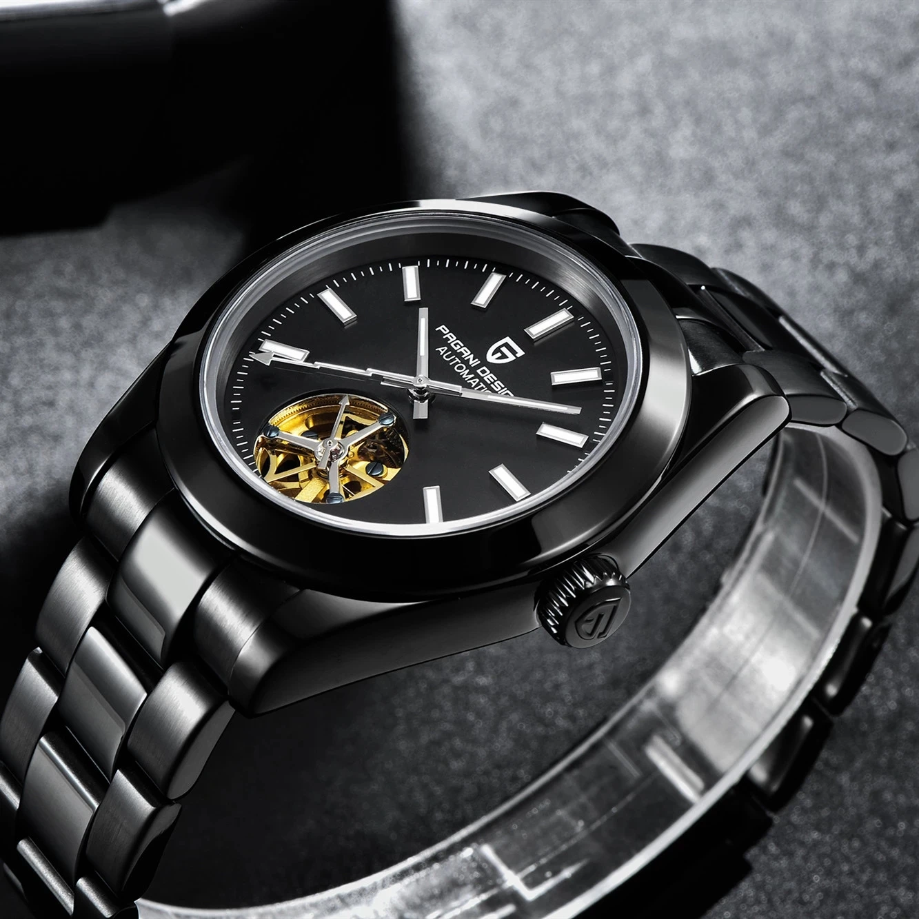 

PAGANI DESIGN New Stainless Steel Men Watch Sapphire Glass Tourbillon Automatic Watch Brand Business Waterproof Mechanical Watch