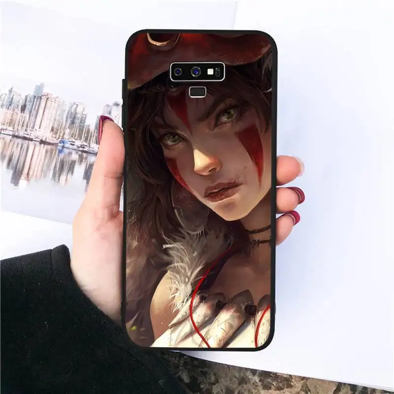 

Portrait of Princess Mononoke Phone Case For Samsung S20 Ultra S7 edge S8 S9 S10 plus note9 10 20 A50 51 71