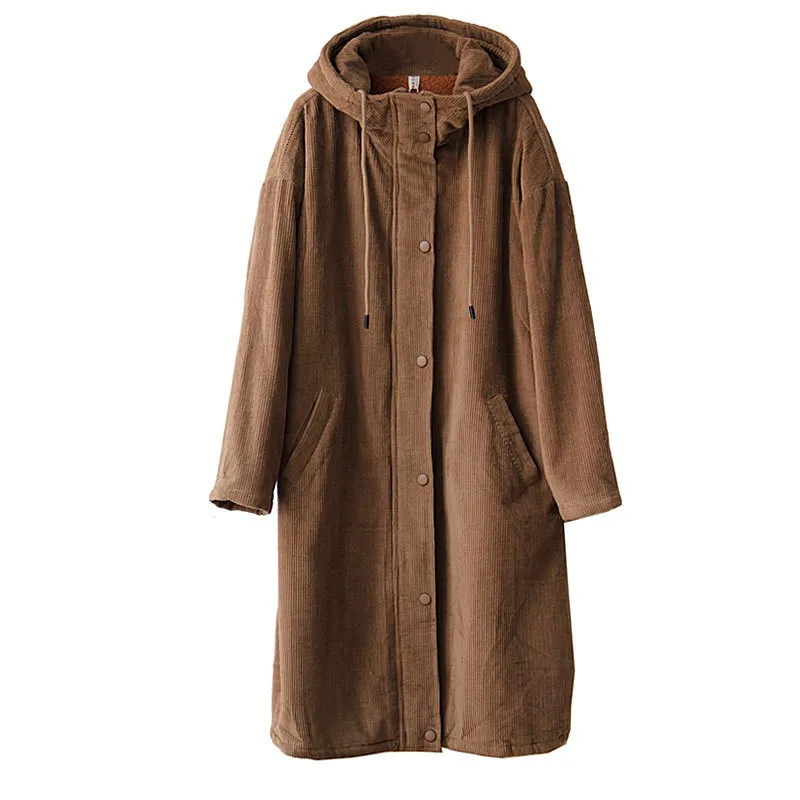 

Women Jacket Female Jackets Outwear Lamb wool coat Woman Winter Long padded coat Loose Hooded cotton Coat Female Parka M239