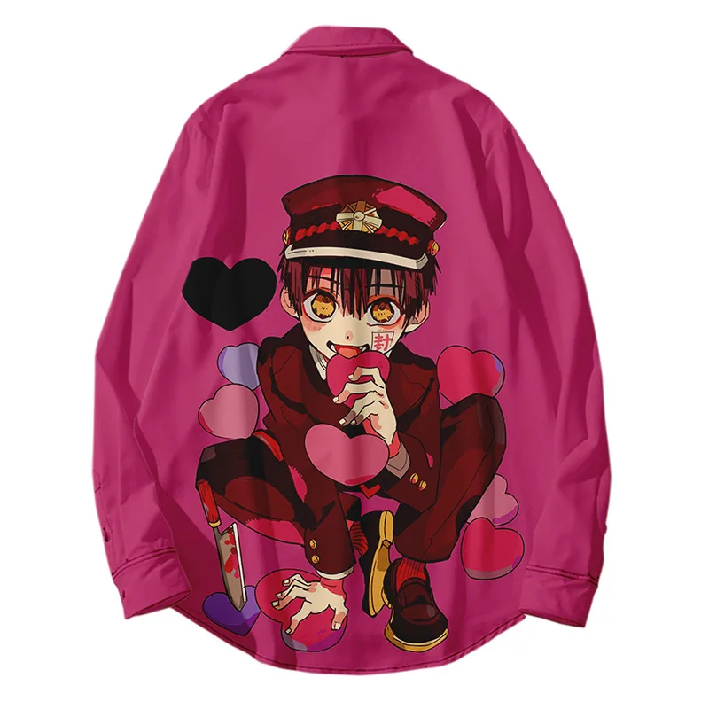 Рубашка Ханако кун в виде туалета для подростков мужская пляжная рубашка с