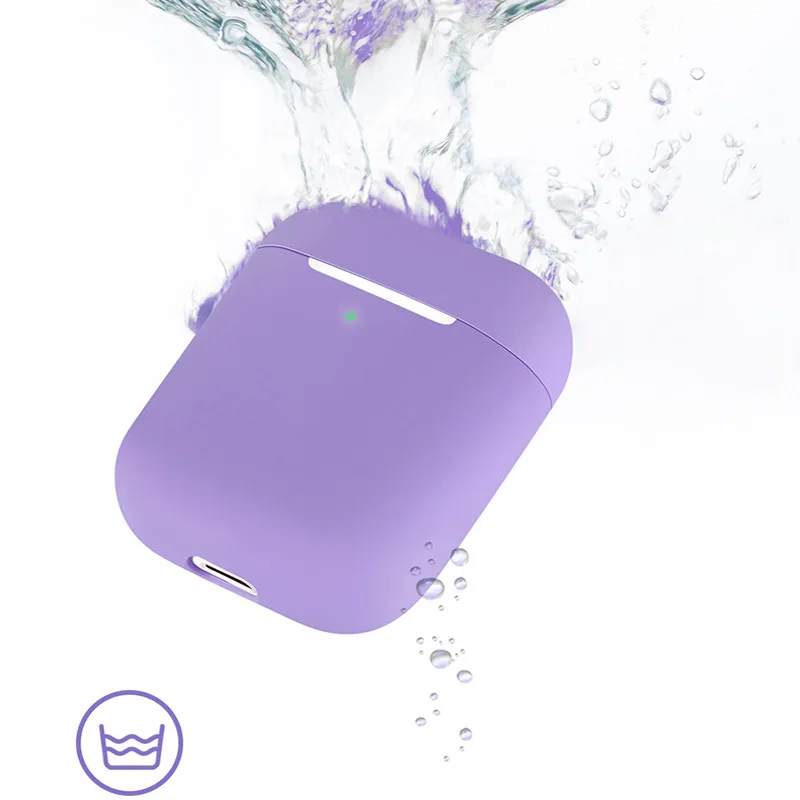 Чехол для наушников Apple AirPods 2 Силиконовый чехол Bluetooth беспроводные наушники Air Pods