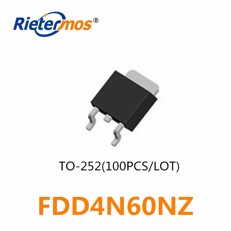 

100PCS FDD4N60NZ TO252 N-CHANNEL 600V HIGH QUELITY
