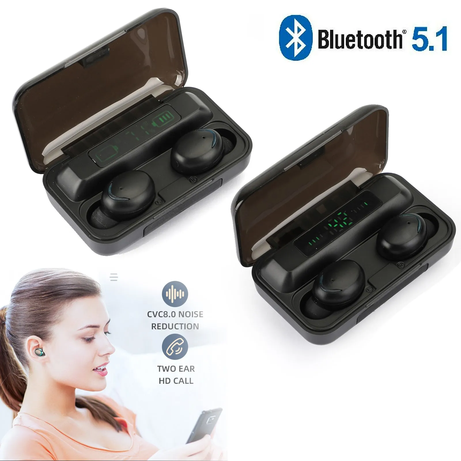 Fit For Iphone Samsung Android Wireless Earphone Stereo