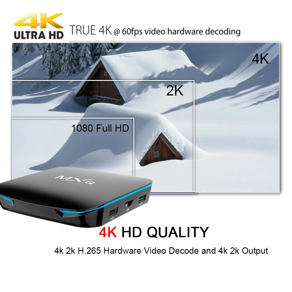 MXQ G12 S905X Смарт ТВ приставка Android 8 1 Bluetooth 4 2 беспроводной 2T2R HDMI KODI18.0 телеприставка