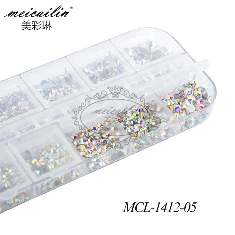 Стразы для ногтей со стразами разные размеры 1 коробка | Красота и здоровье