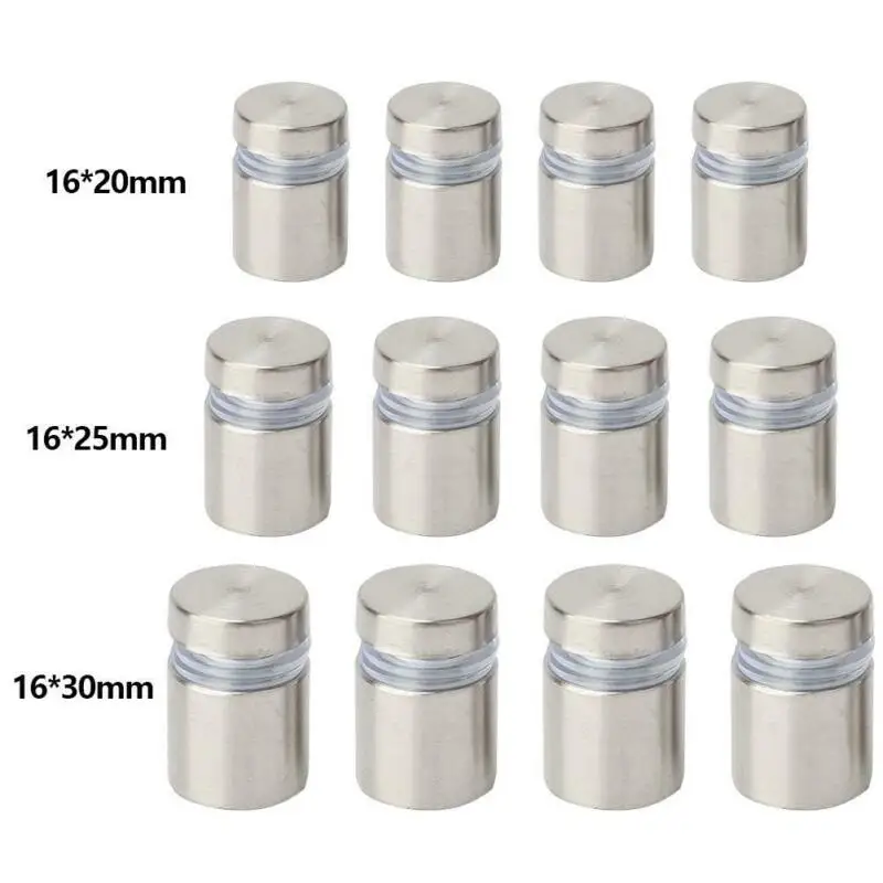 

Hollow Glass Nails Spacer Screw Sign Stand Fastener Kit Rubber Stoppers