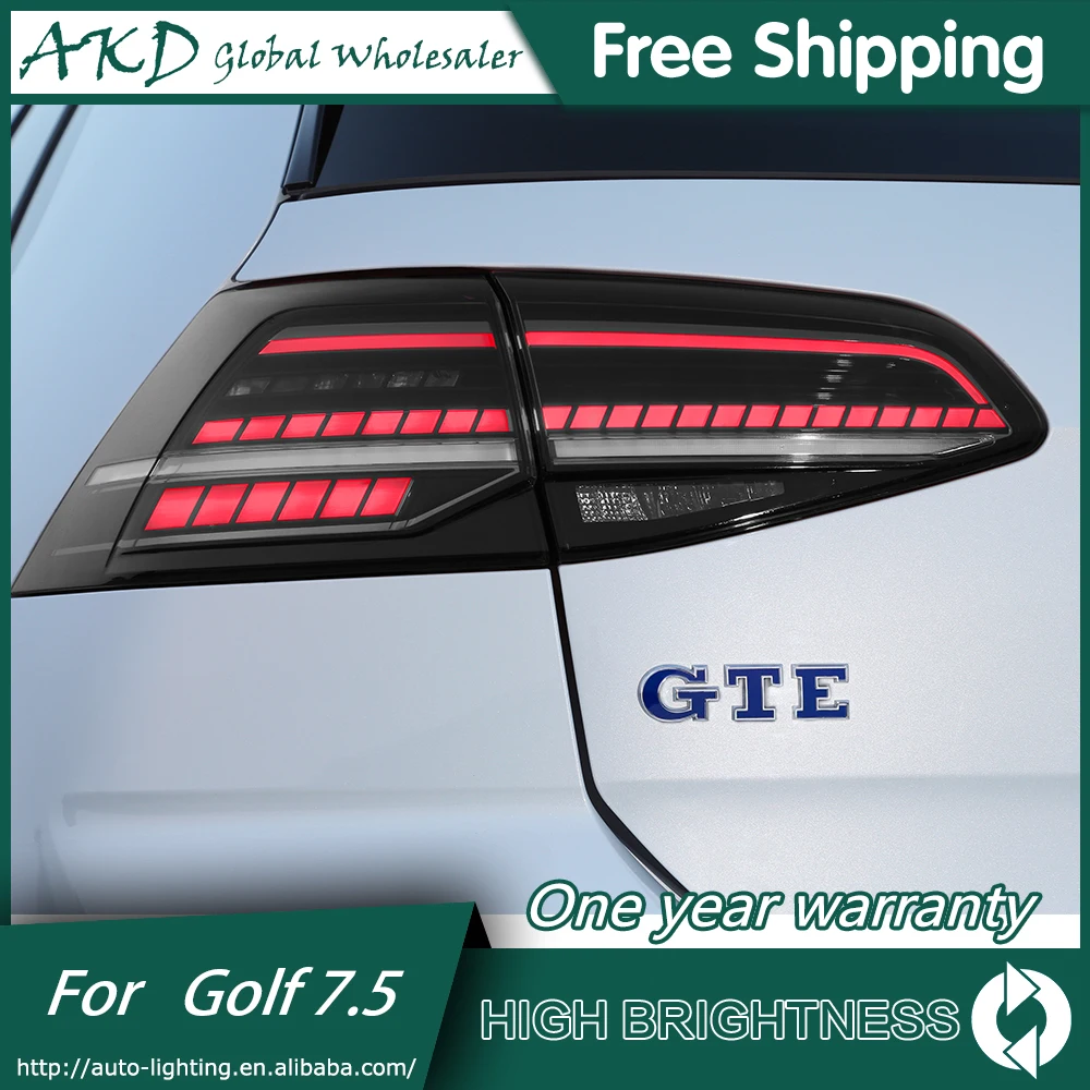 AKD автомобильный стильный задний светильник для VW Golf7 Golf 7,5 MK7.5- светодиодный задний фонарь DRL+ тормозной светильник багажника автомобильные аксессуары