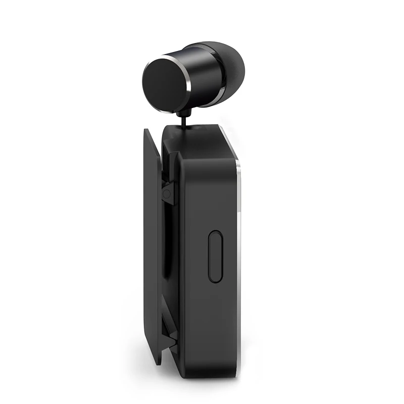 

Fineblue F1 Pro Business Bluetooth 5.0 Earphones Wireless Clip Collar Style Headset Retractable Handsfree Bluetooth