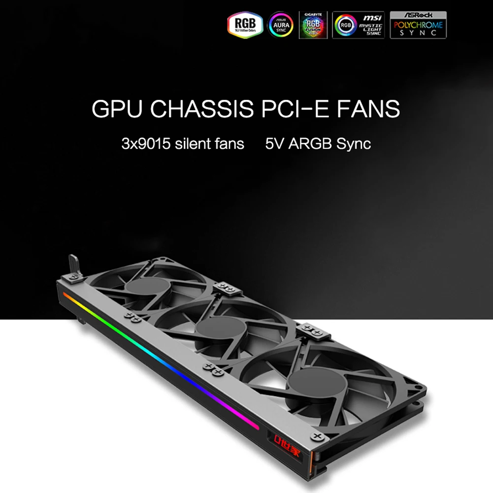 

Mute CPU Cooler ARGB 5V 3Pin Cooling Fan for Computer Desktop PC Case Heat Sink Ventilador Radiator