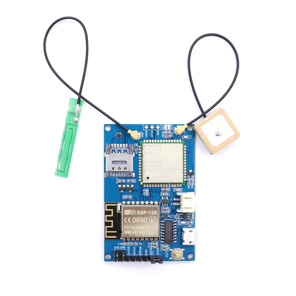 ESP8266 ESP 12S A9G Quadband GSM GPRS + GPS IOT V1.0 Knot Wifi сотовый телефон 850/900/1800 / 1900MHz макетная