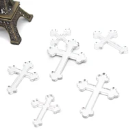 48pcs personalized wedding cross mirror decor custom baptism christening candle cross many style size crosses pins for candles