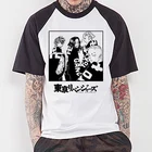 Футболка мужская с японским аниме Мстители Токио, футболка в стиле Харадзюку манга графическое унисекс, Топ в стиле 90-х годов, на лето