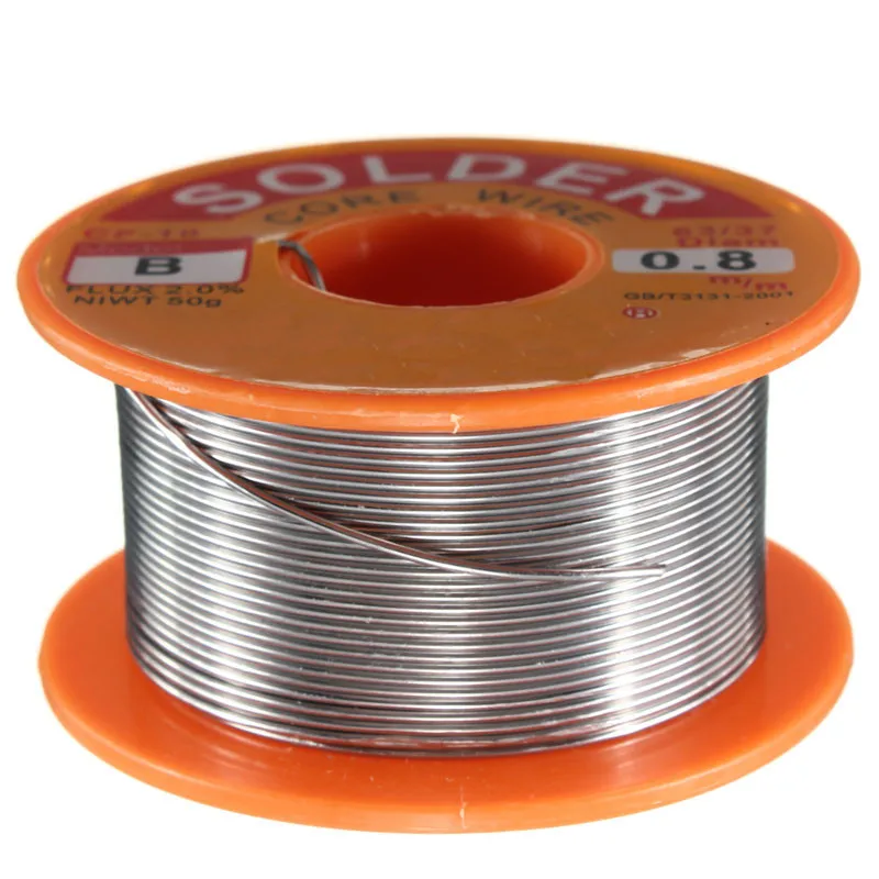 

Diameter Rosin Core Fluxes Soldering Welding Iron Wires Reel 50g Welding Soldering Supplies 5pcs 0.8mm 63/37 Tin Lead 0.8mm