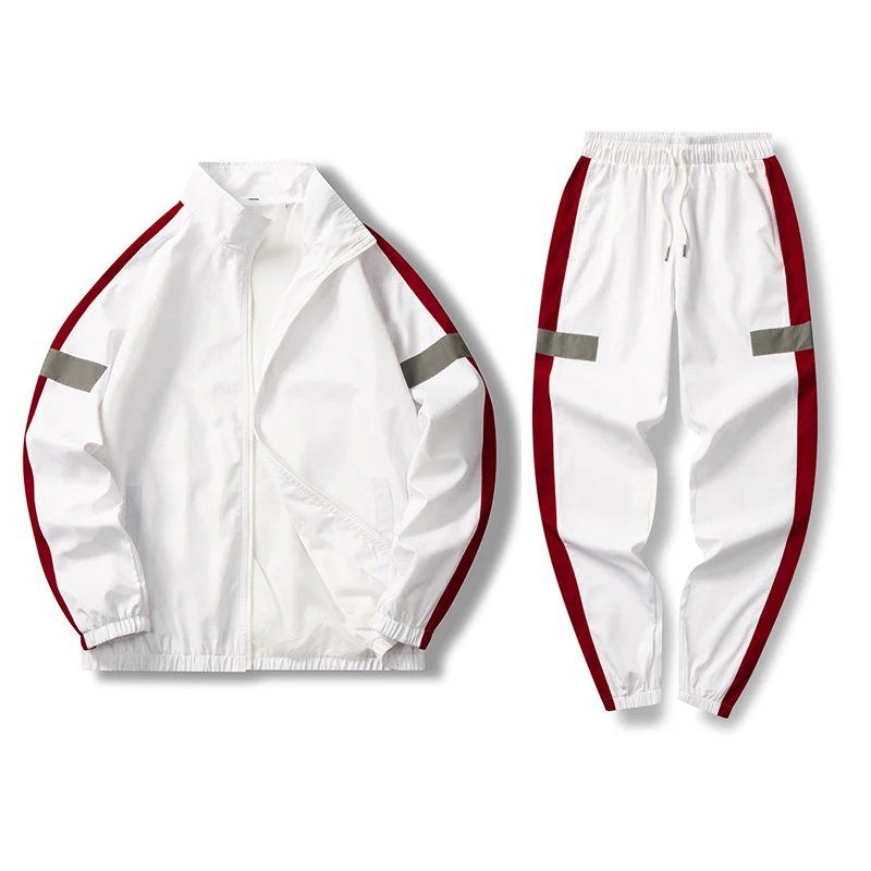 Новая Осенняя куртка + брюки на каждый день для мужчин Спортивный костюм занятий
