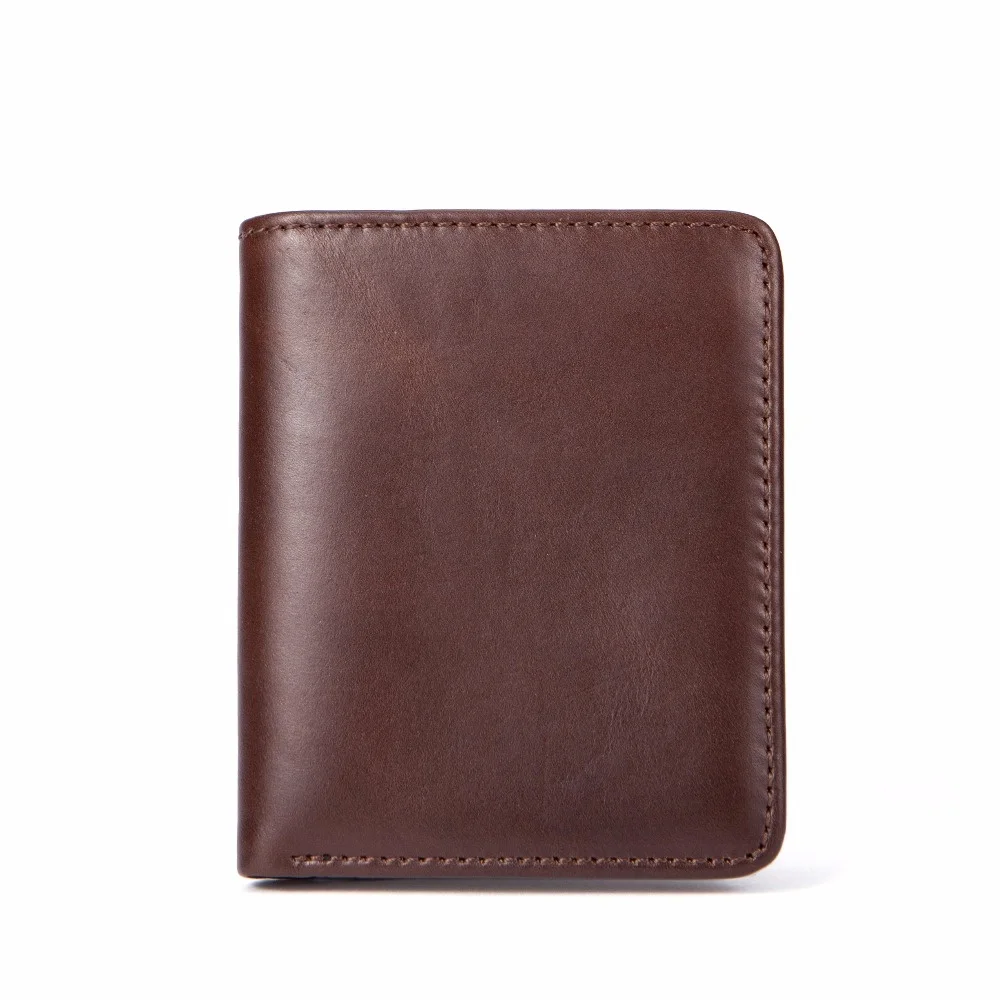 

Guaranteed 100% Cowhide Short Retro Men Wallets 2021 Brand Designer Vintage Style Men's Purses High Quality Male Card Wallets