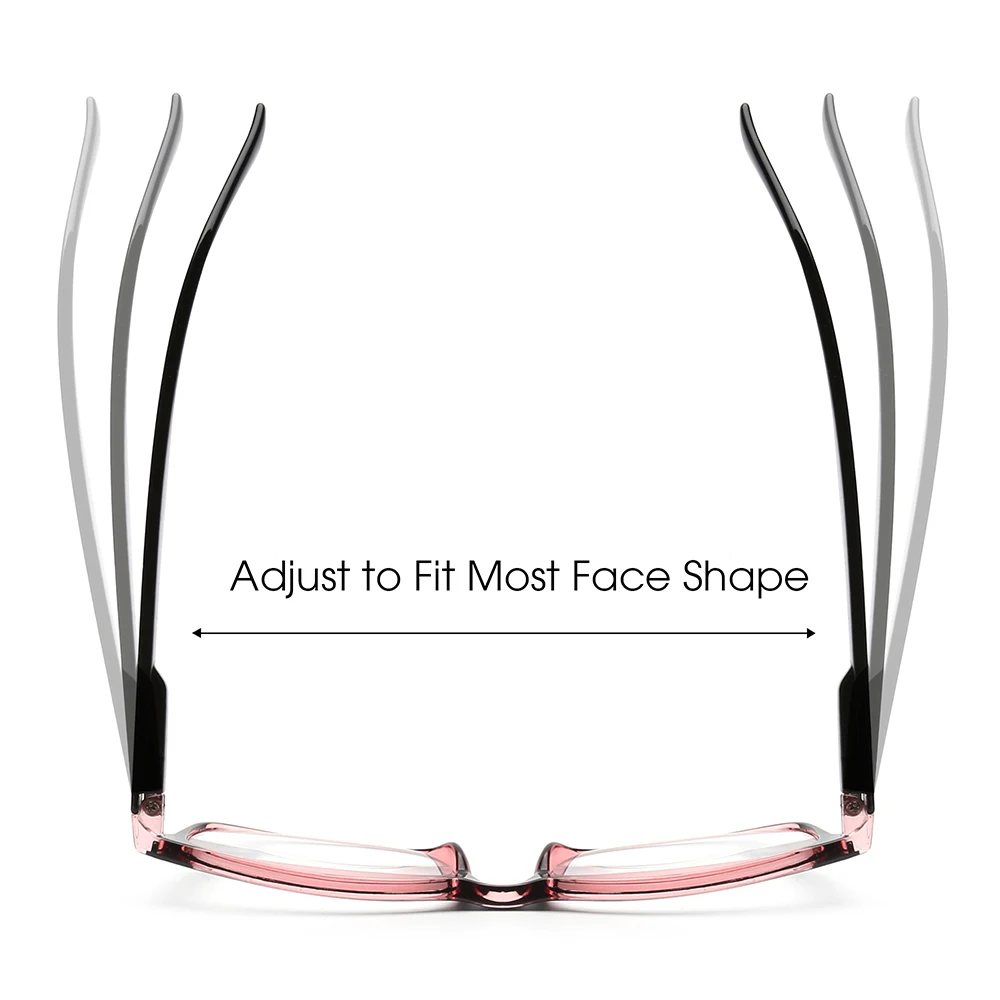 JM Spring Hinge Vintage Square Reading Glasses Women Men Magnifier Presbyopic Diopter