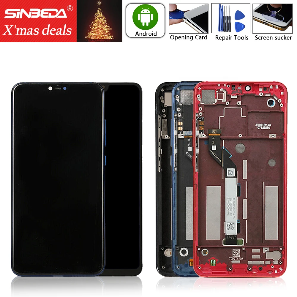 

Оригинальный 6,26 "для Xiaomi Mi8 Lite, ЖК-дисплей, дигитайзер, сенсорный экран с рамкой для Xiaomi Mi 8 Lite, ЖК-дисплей MI8 Youth LCD