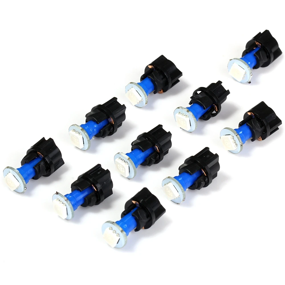 NEWKBO 10 шт. T5 PC74 SMD 5050 Автомобильный светодиодный поворотный разъем приборная