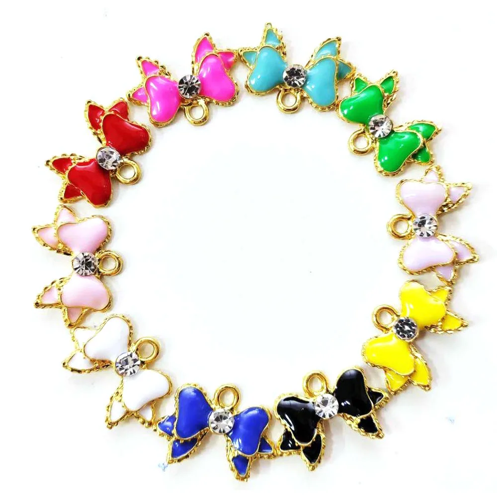 

30pcs bowknot charms for women DIY jewelry accessories