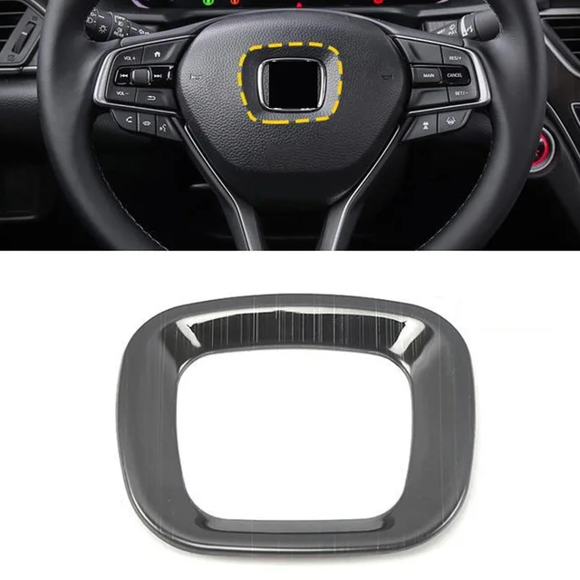 

Stainless steel For Honda Accord 10th 2018 2019 Car Middle Steering wheel Button frame Accessories car styling 1pcs