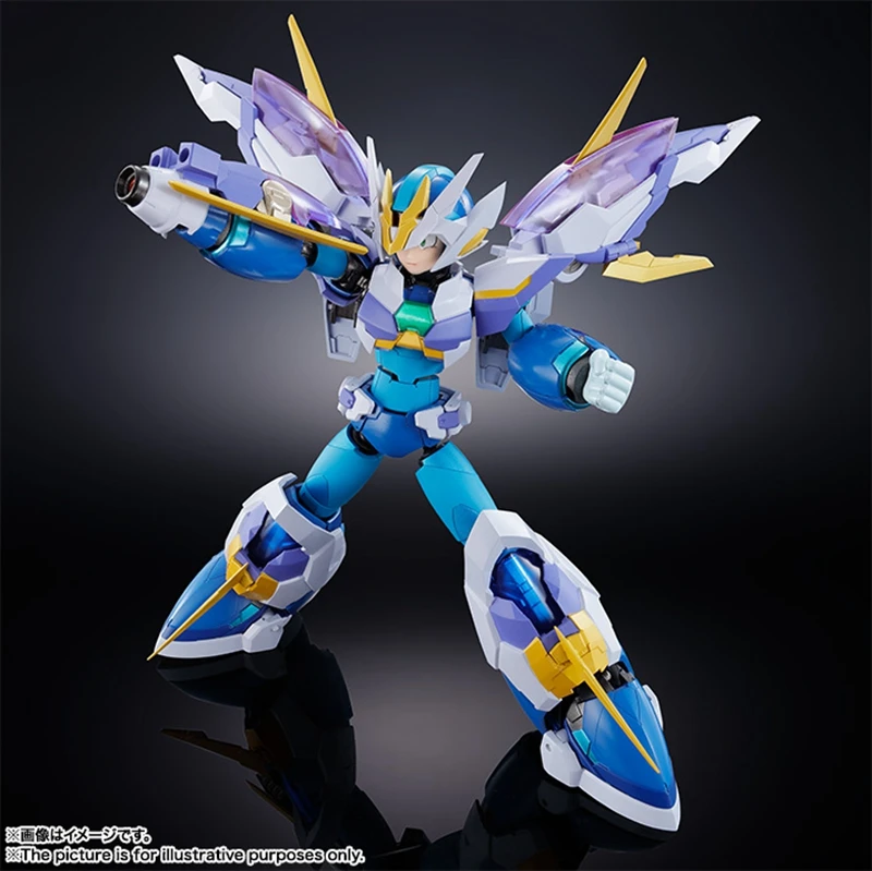 Экшн фигурка Bandai Superalloy MEGAMAN X Rockman GIGA ARMOR с самолетом из ПВХ детские куклы