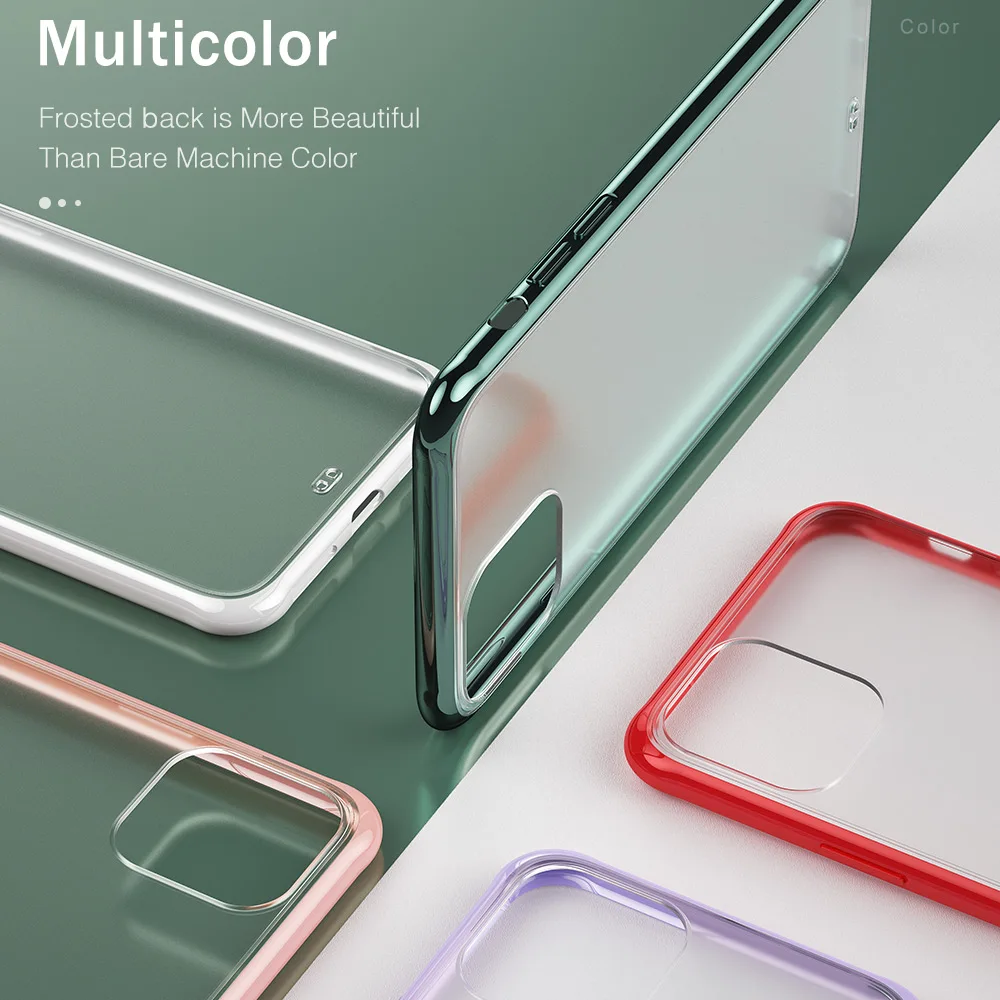Мобильный телефон чехол для iPhone 11 Pro X Xr Xs Max защитный 7 8 6 6S Plus матовый прозрачный |