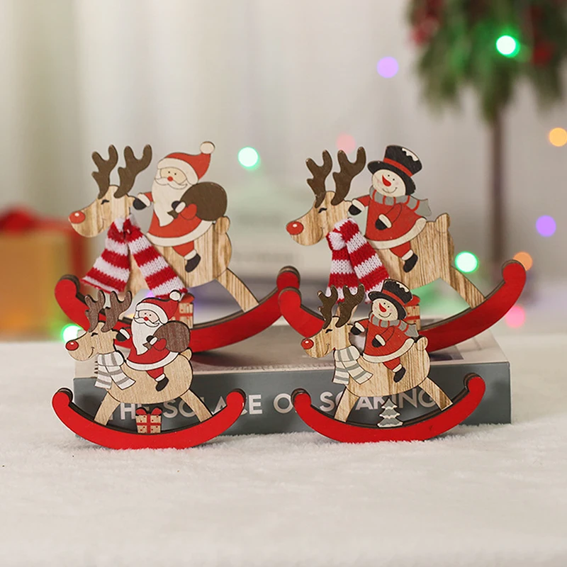 

Рождественские рождественские деревянные подвески, деревянные елочные украшения, рождественские подарки, детские игрушки, домашние украш...