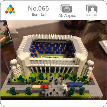 Madrid Club Stadium Футбол старый Траффорд Camp Nou Bernabeu San Sir стадион Реал Мадрид Барселона клуб DIY алмазное здание маленькие блоки игрушка без коробки - Цвет: Madrid Club Stadium