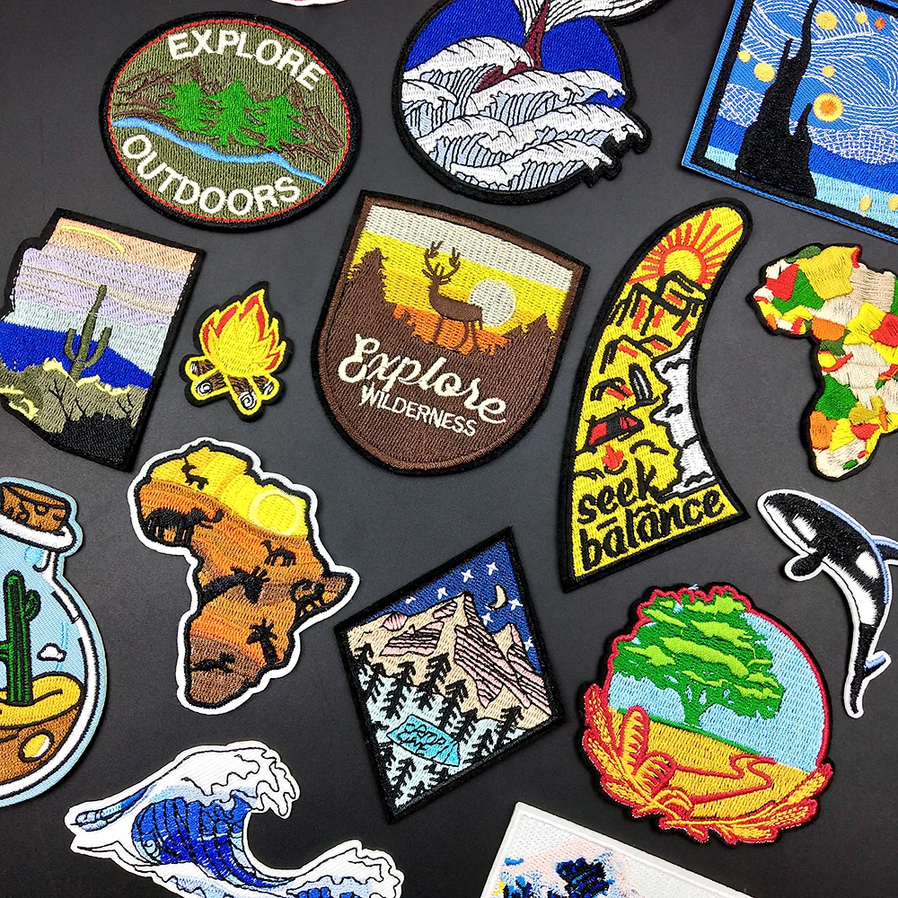 Модные нашивки с вышивкой наклейки для одежды нашивка утюгом сделай сам футболка