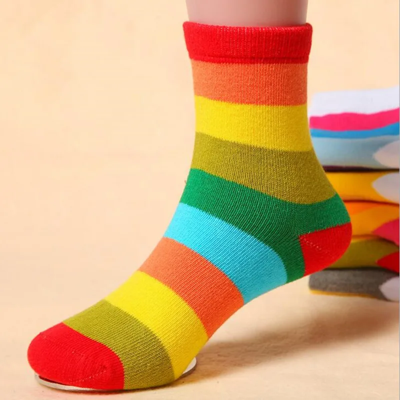 Носки для маленьких девочек 5 цветов хлопковые демисезонные детские