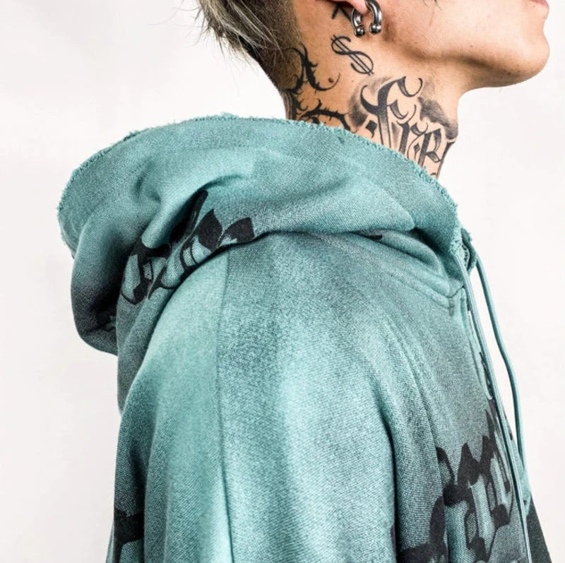 

Y2K Vintage Gothic Print Loose Sweatshirt Zip-up Long Sleeve Coat Top Women Autumn Winter Oversized Hoodies E-girl Clothes