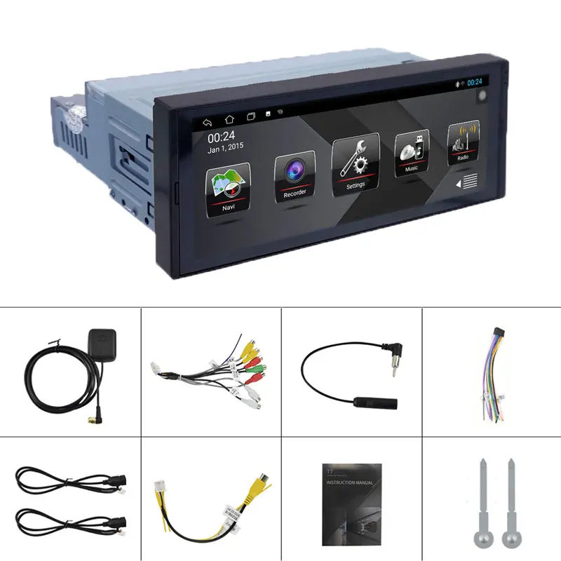 

REAKOSOUND 6.9 Inch 1Din Universal Car Android Radio Multimedia Player Touch Screen Bluetooth Autoradio Stereo Video GPS WiFi