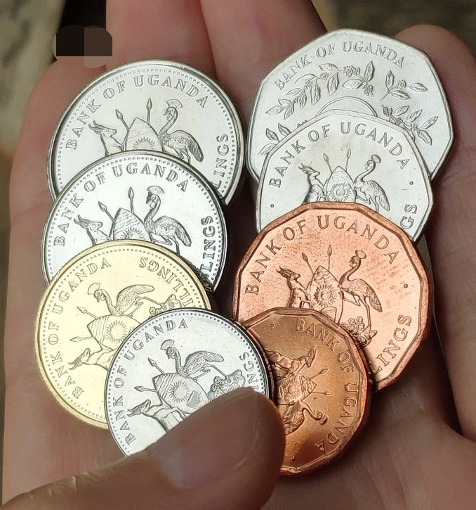 8 шт./комплект из Уганды 100% настоящая памятная монета оригинальная коллекция | Дом