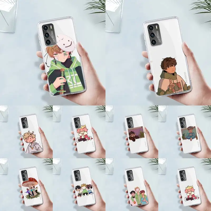 

Dream Smp Phone Case Transparent For Huawei 8 7 6 5 4 3 2 pro SE i E Soft TPU Clear Mobile Bags Coque