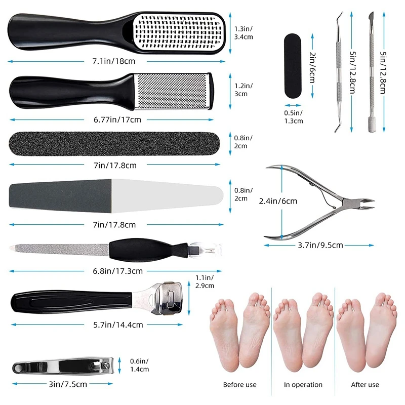 

Pedicure Set Pedicure Set Foot File to Remove Hard, Cracked, Dead Skin Foot Skin Care Tool