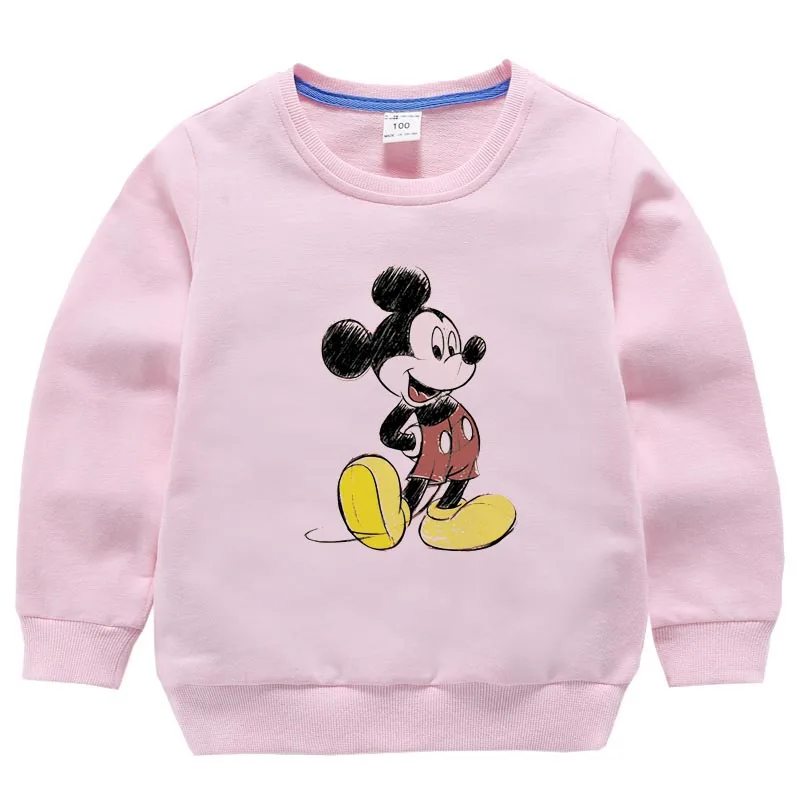 Girls Boy Sweatshirt Ulzzang Street Clothing Mickey Minnie Series Harajuku Print Sweater Harajuku Casual Sweatshirt - Цвет: 13