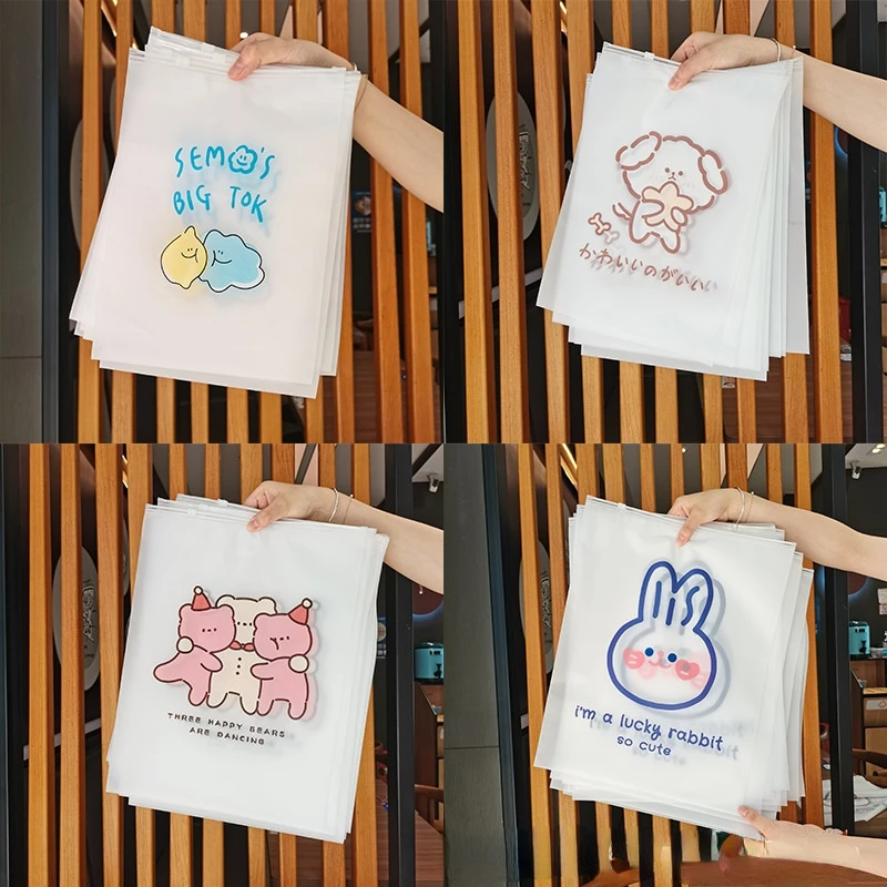 

Dust Waterproof Shoes Clothes Ziplock Drawstring Seal Packaging Bag Simple Cute Travel Underwear Pouch Storage Bag Organizer